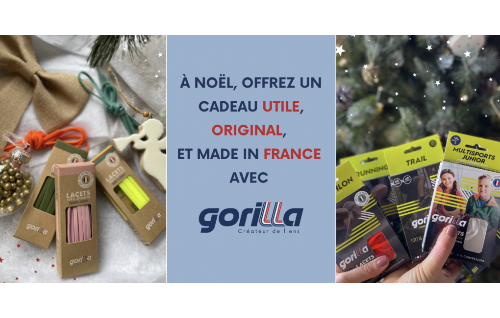 Lacets Gorilla Tribes, Des idées cadeaux made in France pour toute la tribu !